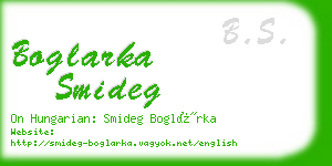 boglarka smideg business card
